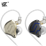 Hybrid 1-BA + 1-DD Metal In-Ear Earphones with Hi-Fi Bass and Noise Cancellation