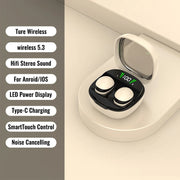 Mini Invisible Earphones Bluetooth 5.3 Headphones HiFi Stereo Wireless Headsets Noise Reduction Earbuds for Xiaomi Huawei