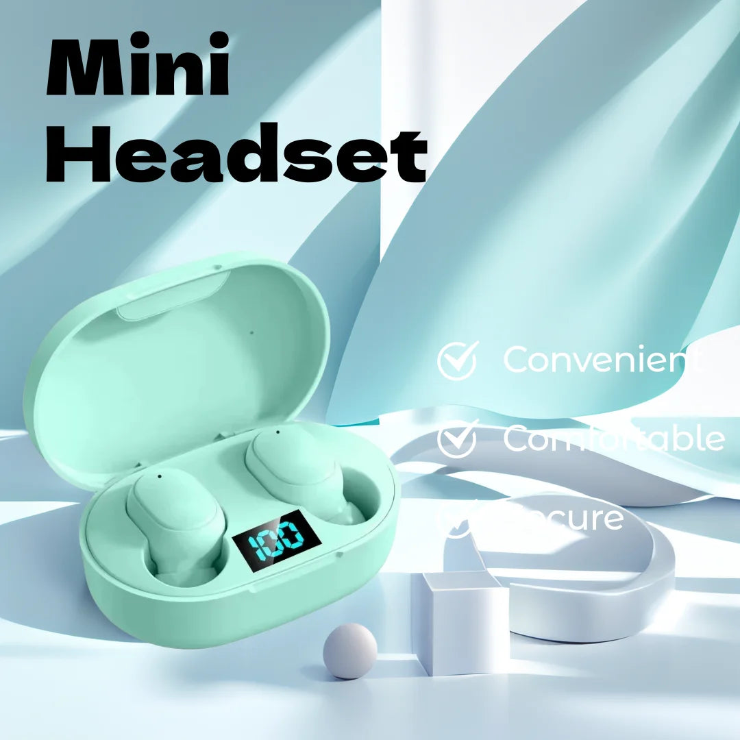 True Wireless Sport Bluetooth Earbuds with Noise Cancelling and Built-in Mic