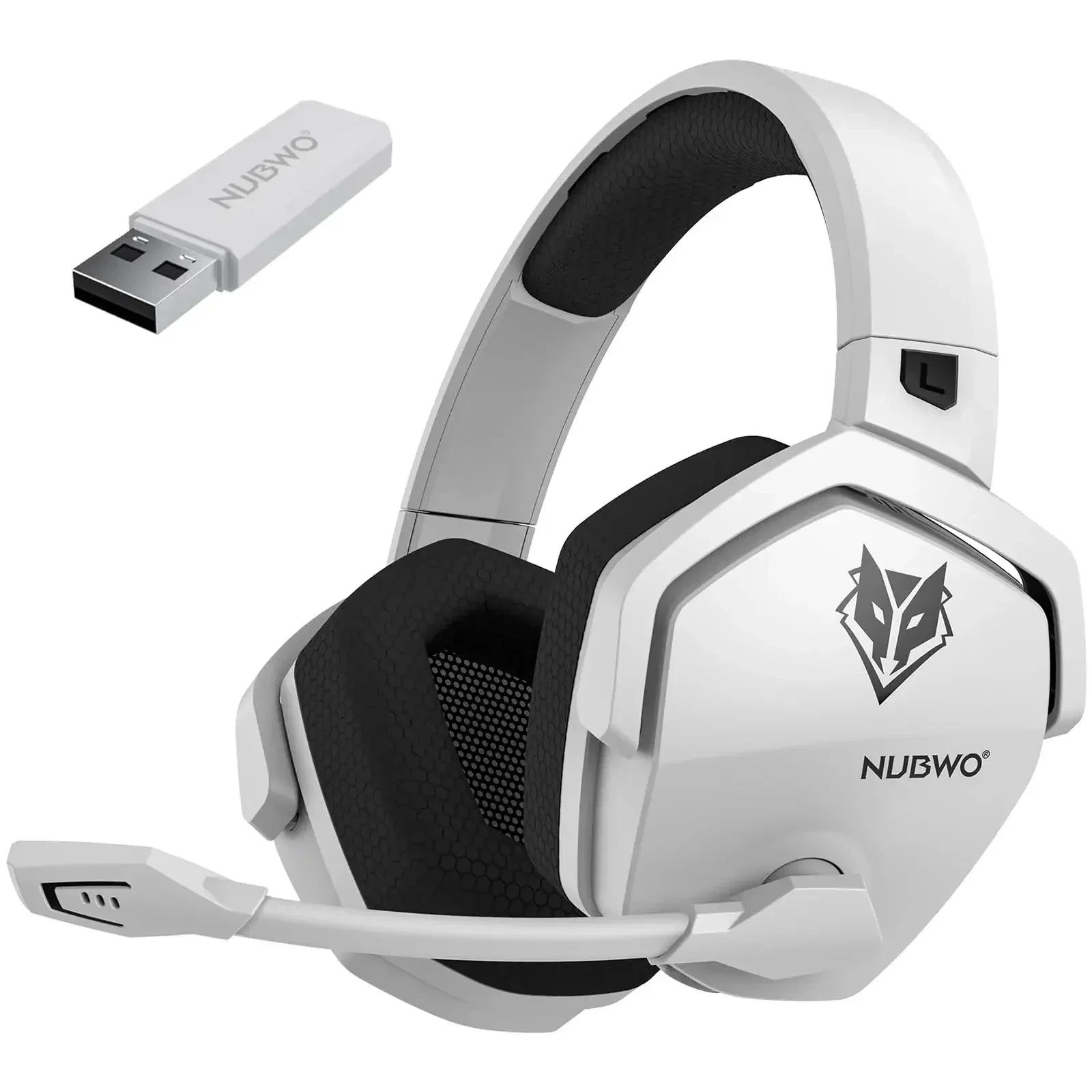 Dual Wireless Gaming Headset with Microphone, 2.4 GHz Bluetooth 5.3, Compatible with PS5, PS4, PC, Mobile and Switch