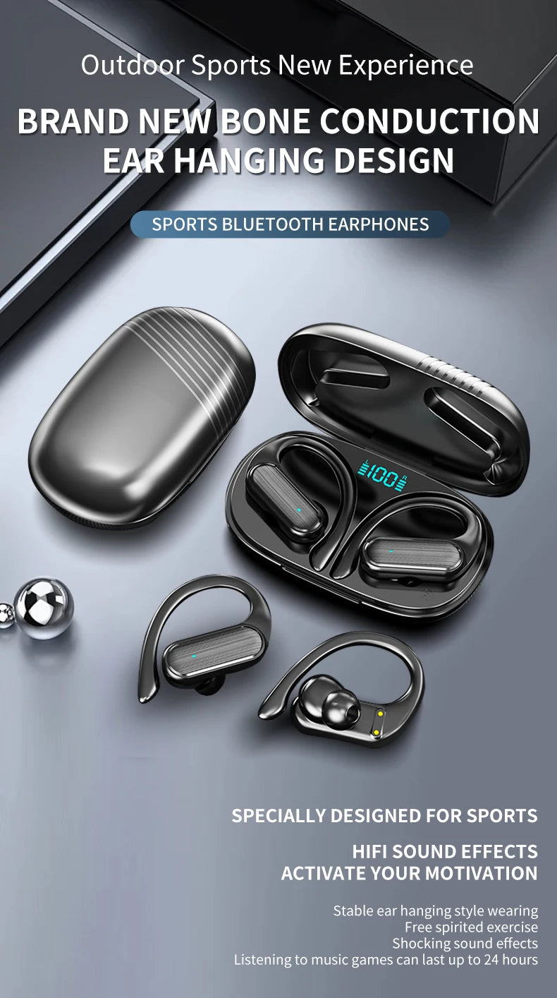 Wireless Bluetooth Stereo Headset with Touch Control and HD Sound
