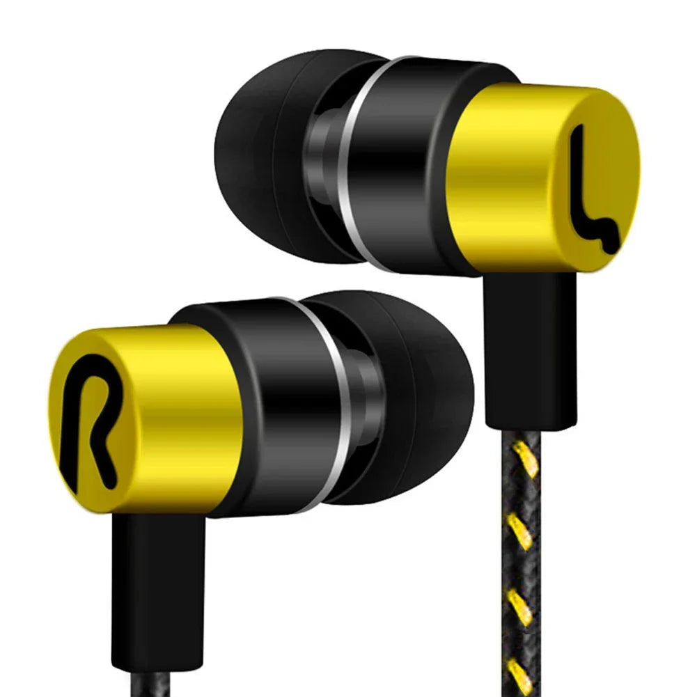Wired In-Ear Stereo Earbuds with 3.5mm Plug, Dual Drivers, Superb Bass