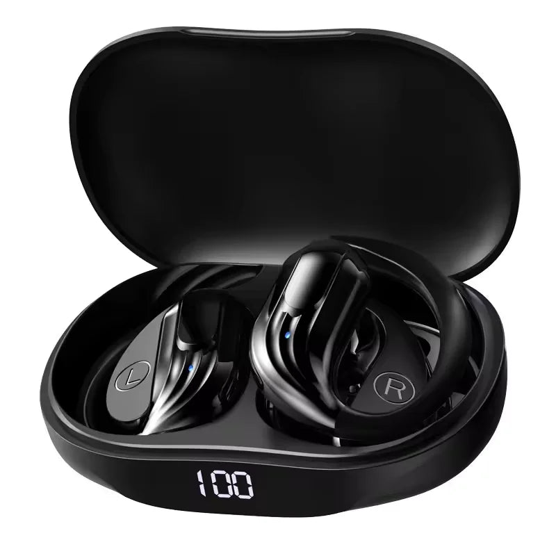 New Wireless Headphones Bluetooth 5.4 Earphones True with Mic Button Control Noise Reduction Sports Earhooks Waterproof Headset