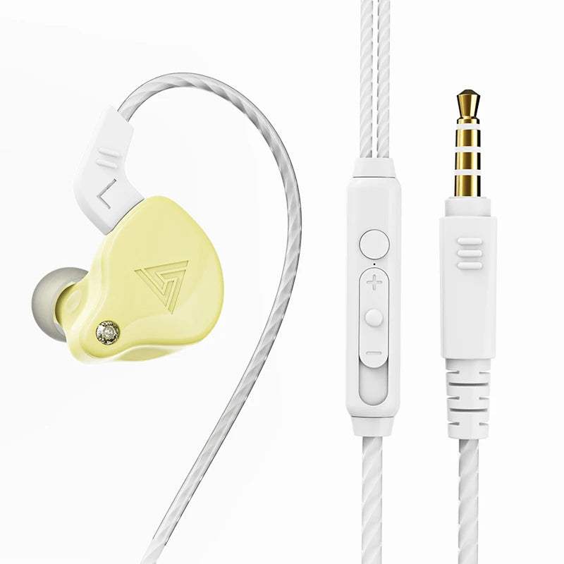 Wired In-Ear Earphones with Microphone, Hi‑Fi Bass and Noise Cancelling for Sport and Gaming