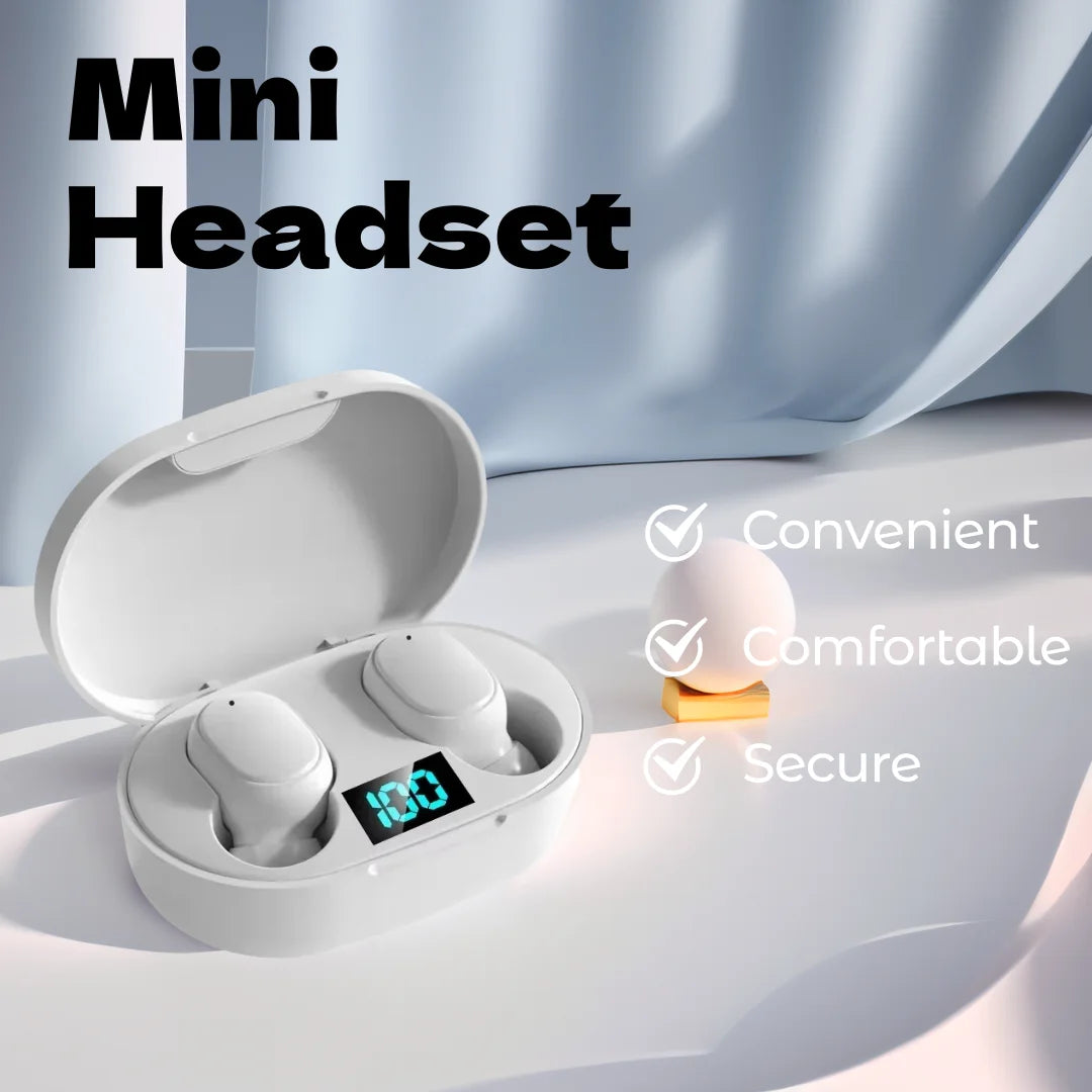 True Wireless Sport Bluetooth Earbuds with Noise Cancelling and Built-in Mic