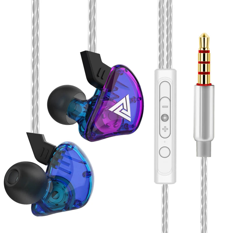 Copper-Driver Hi-Fi Wired In-Ear Earphones with 3.5 mm Plug and Built-in Mic