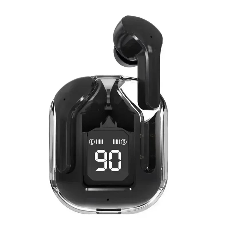 T2 Wireless Bluetooth TWS Earbuds Transparent Design with ENC and Digital Power Display
