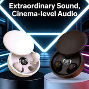 Bluetooth 5.4 Wireless Earbuds – Small Invisible Design with Sliding Cover for Sleep and Sport
