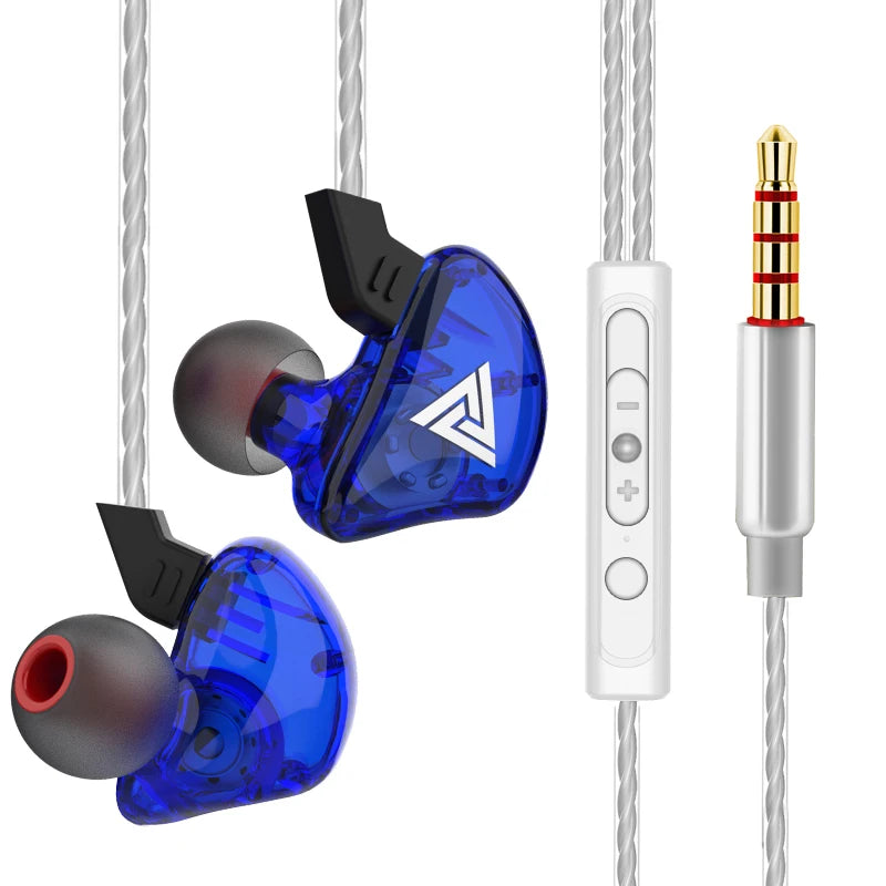 Wired In-Ear Earphones with Microphone, Hi‑Fi Bass and Noise Cancelling for Sport and Gaming
