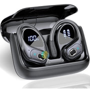 Waterproof True Wireless Bluetooth 5.4 Earbuds with LED Digital Display and Noise Reduction