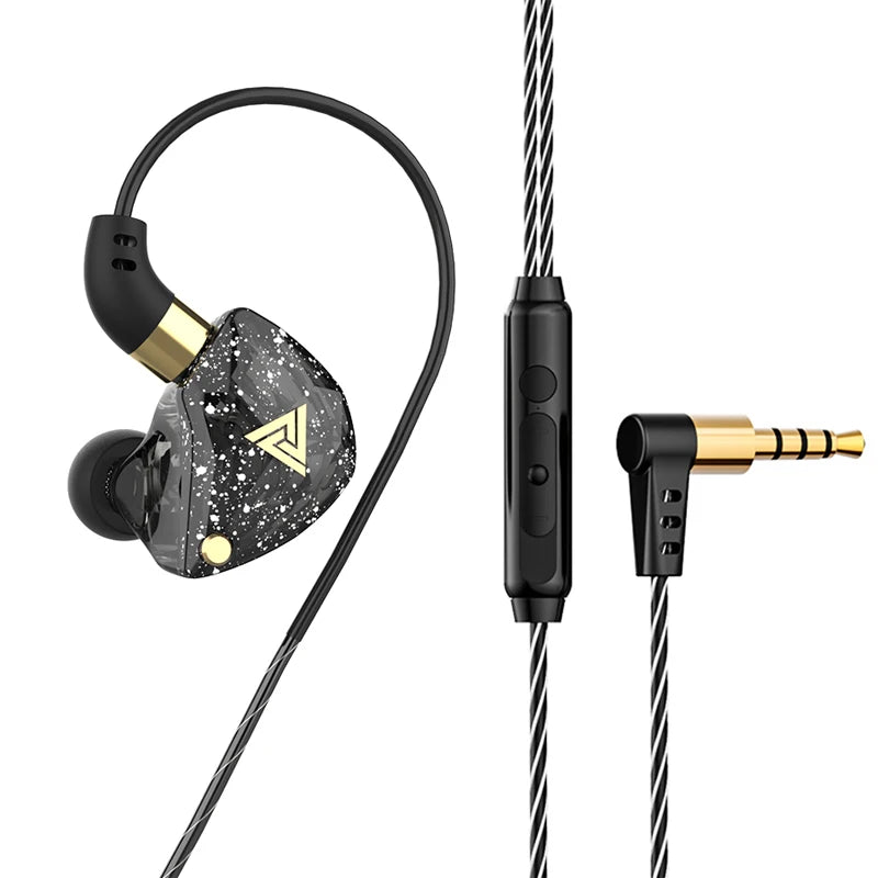 Wired In-Ear Earphones with Microphone, Hi‑Fi Bass and Noise Cancelling for Sport and Gaming