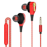 Double Moving Coil In‑Ear Headphones with Subwoofer and High‑Fidelity Sound