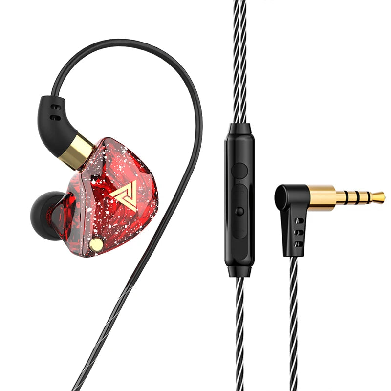 Wired In-Ear Earphones with Microphone, Hi‑Fi Bass and Noise Cancelling for Sport and Gaming