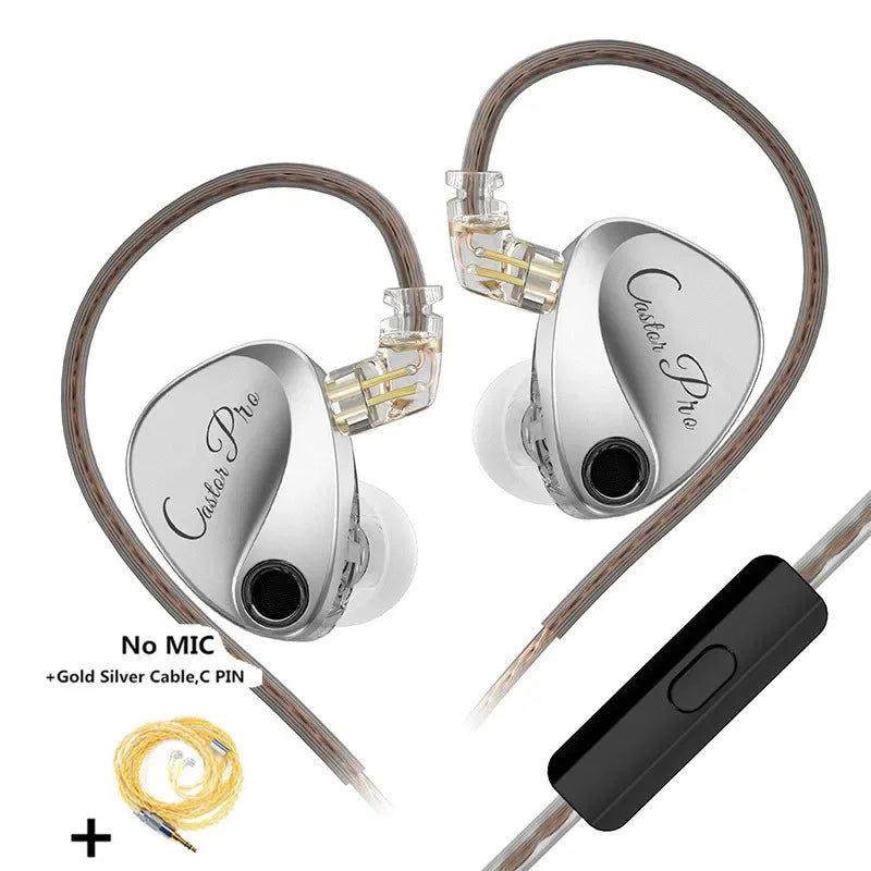 Castor PRO 2DD In-Ear Hi‑Fi Tunable Bass Earphones