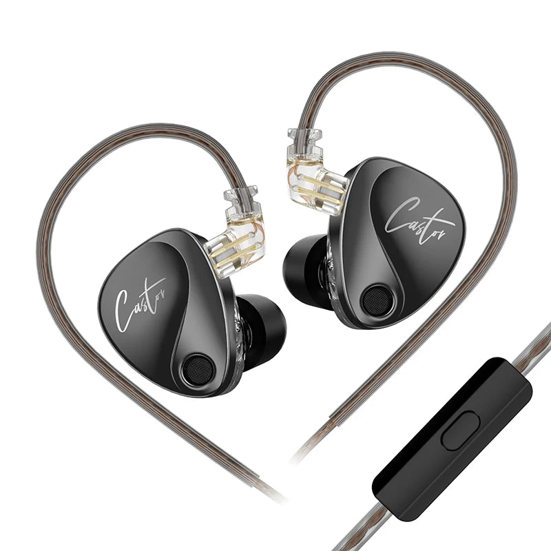 Castor In-Ear Hi-Fi Earphones with 2 Dynamic Drivers and Balanced Armature
