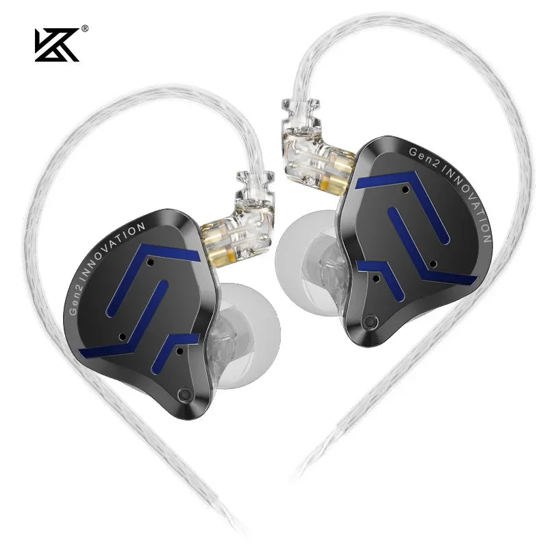 Hybrid 1-BA + 1-DD Metal In-Ear Earphones with Hi-Fi Bass and Noise Cancellation