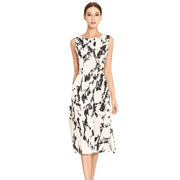 Floral Print Retro Swing Robe Dress – Vintage Rockabilly Summer Style