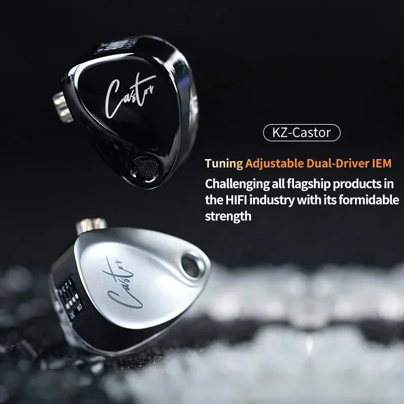 Dynamic 2-Driver In-Ear Earphones with Tunable Hi-Fi Bass and Noise Cancellation