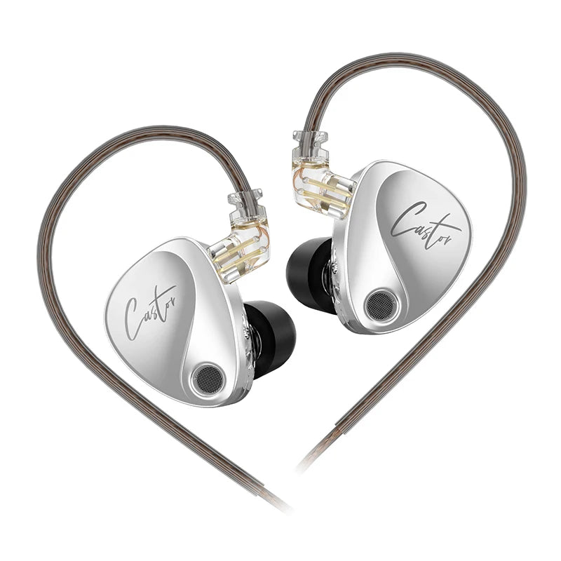 Castor In-Ear Hi-Fi Earphones with 2 Dynamic Drivers and Balanced Armature