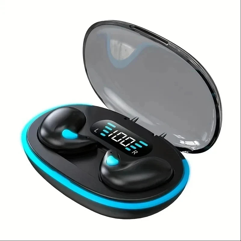 X55 Sleeping Wireless Mini Earbuds – TWS Bluetooth, Stereo, Hidden Design, Mic for HD Calls, Sport Use