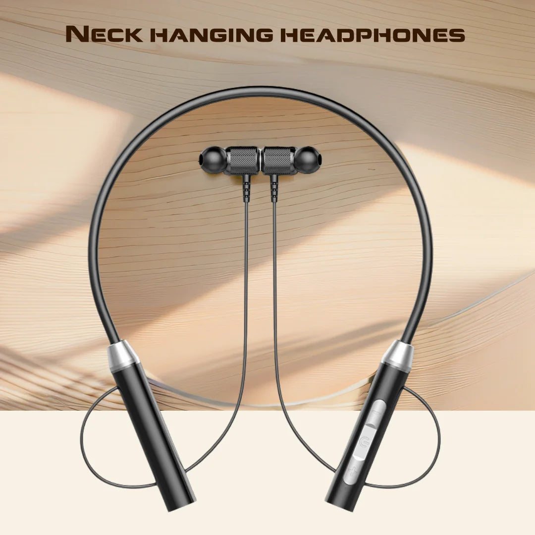 Sport Bluetooth Neckband Earphones with Built‑in Mic