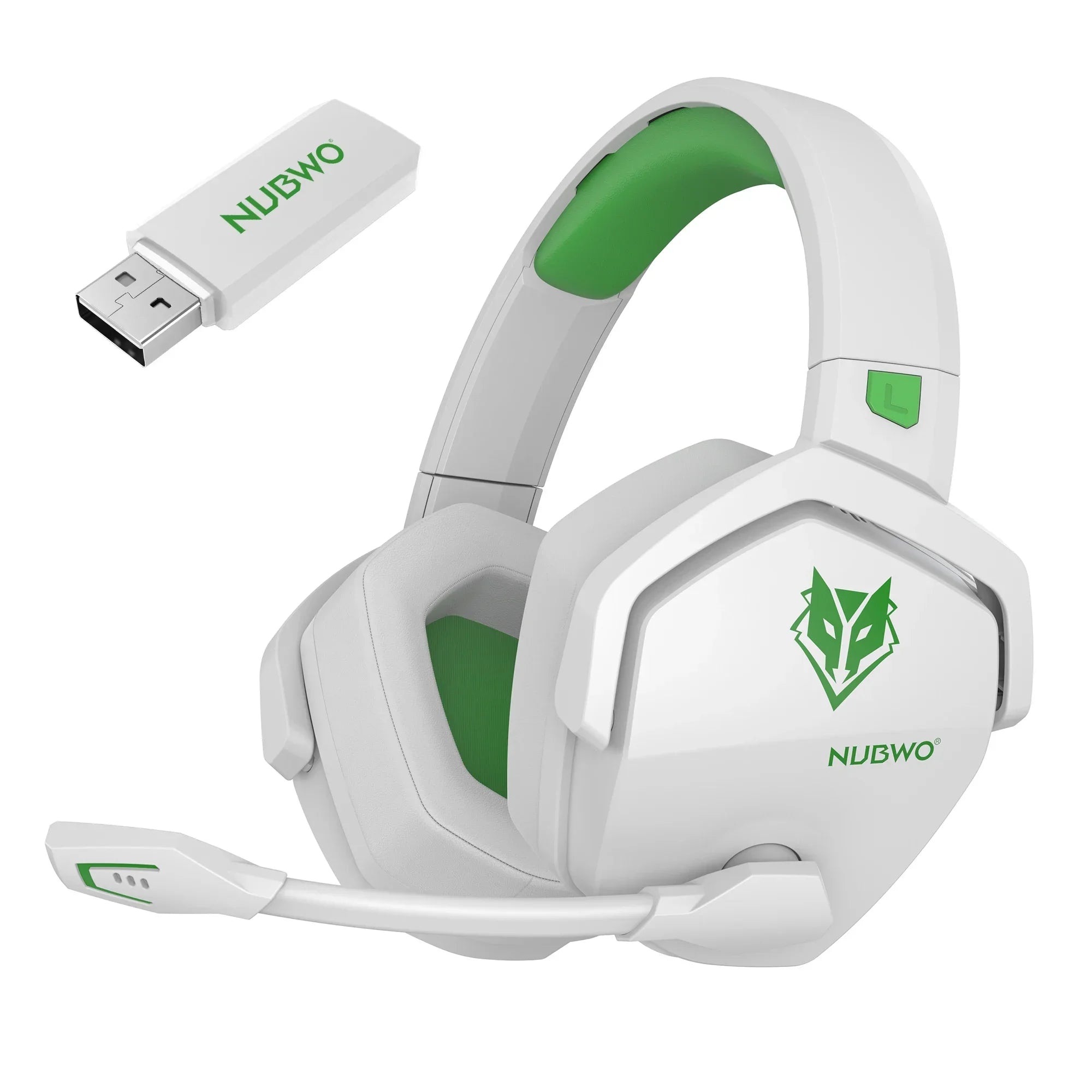 Dual Wireless Gaming Headset with Microphone, 2.4 GHz Bluetooth 5.3, Compatible with PS5, PS4, PC, Mobile and Switch