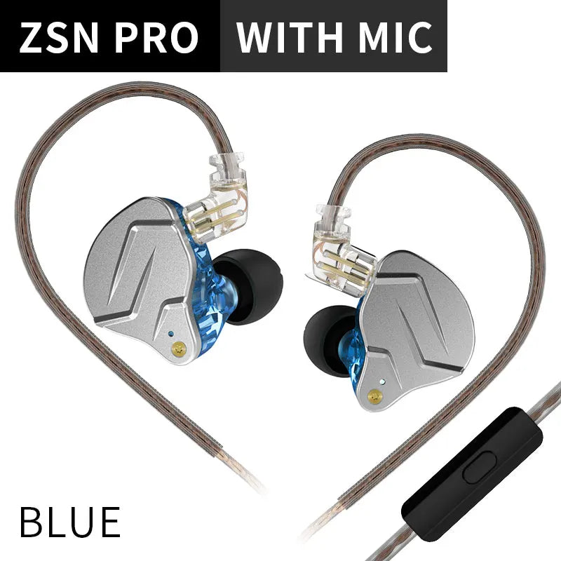ZSN PRO Hybrid 1DD+1BA In-Ear Hi‑Fi Bass Earphones with Replaceable Cable