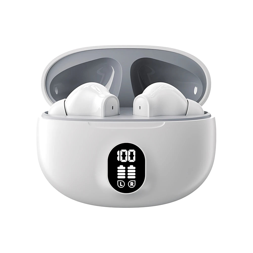 Bluetooth Wireless Earbuds with HIFI Sound, LED Display and Touch Control