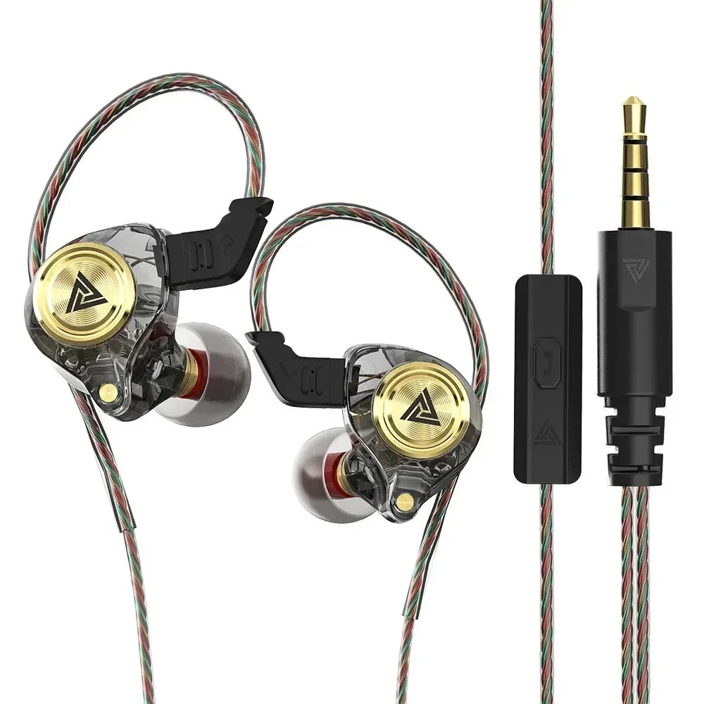 Wired In-Ear Earphones with Microphone, Hi‑Fi Bass and Noise Cancelling for Sport and Gaming