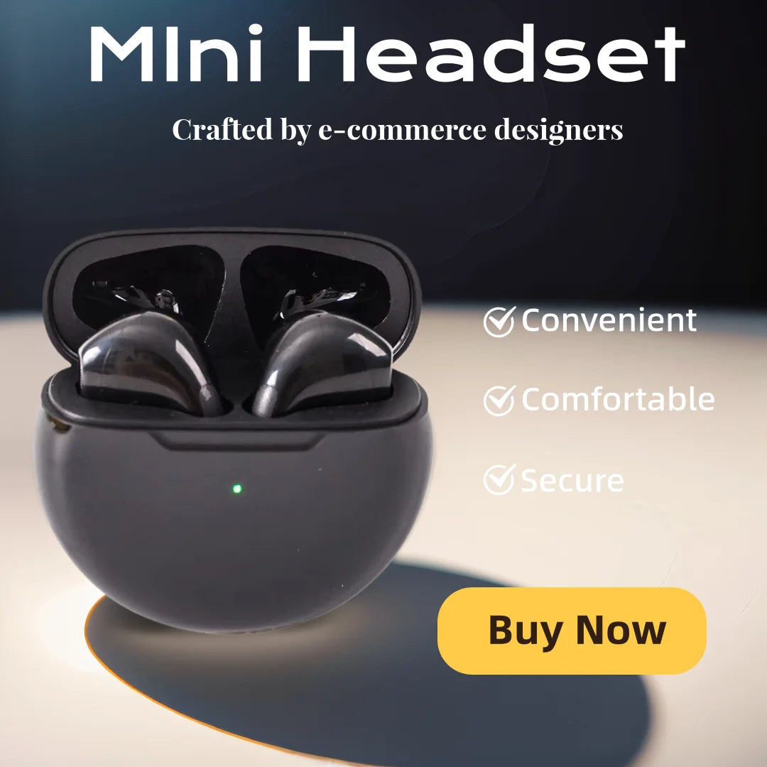 Fashionable Wireless Bluetooth Headset with Hi‑Fi Sound for Music, Calls and Gaming