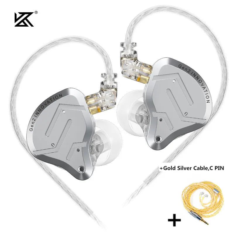 Hybrid Drive In-Ear Earphones with Hi-Fi Bass, 1 Balanced Armature and 1 Dynamic Driver, Sport and Gaming Monitor