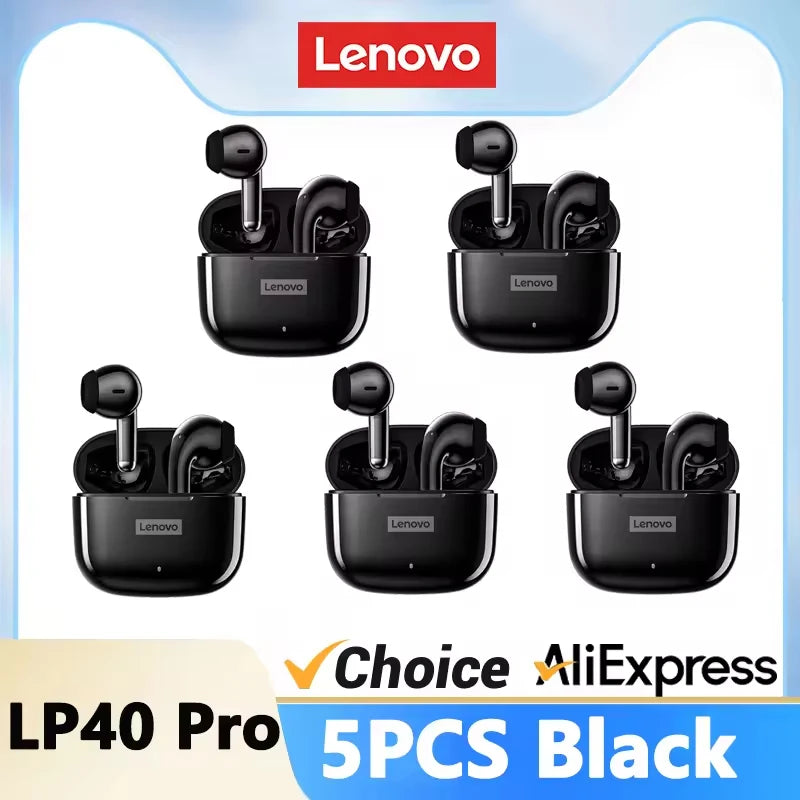 LP40 Pro Wireless Bluetooth 5.4 True Wireless Earbuds – Gaming & Sports, Touch Control, HD Call Mic