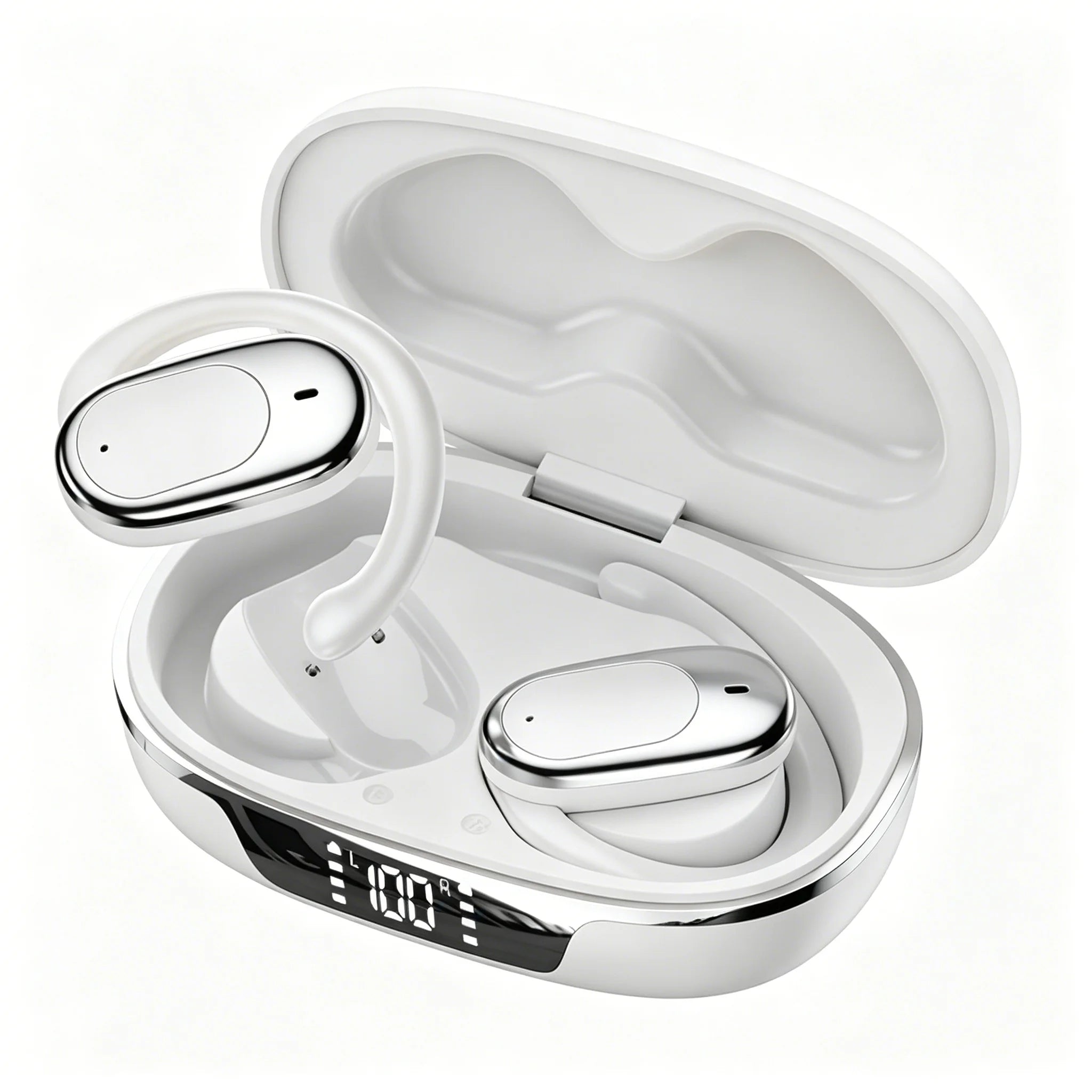 New Wireless Headphones Bluetooth 5.4 Earphones True with Mic Button Control Noise Reduction Sports Earhooks Waterproof Headset