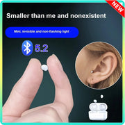 Bluetooth V5.2 True Wireless In‑Ear Earbuds – Mini Invisible Design with Noise Reduction and Built‑In Microphone for Sleep