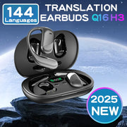 144-Language AI Translation Earbuds with Bluetooth 5.4, Touchscreen Smart Mode, Real-Time Translator