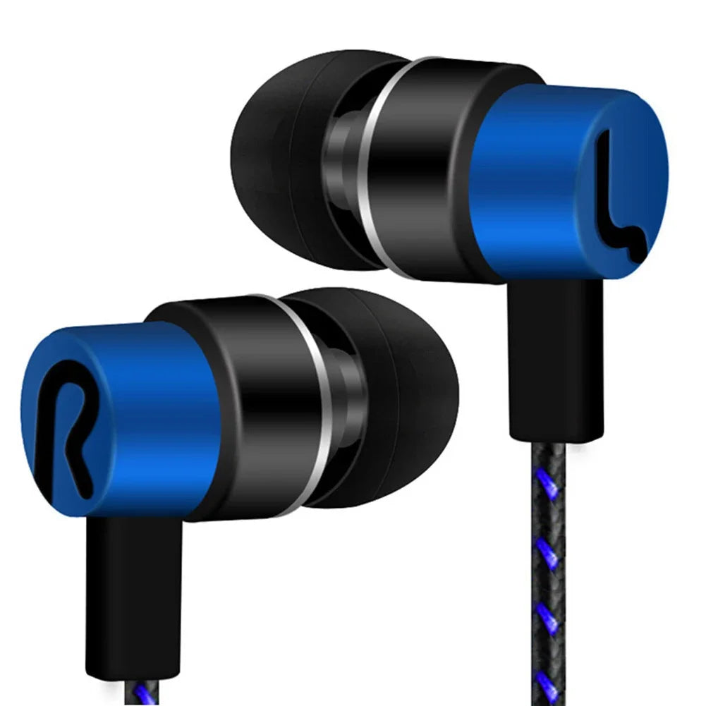 Wired In-Ear Stereo Earbuds with 3.5mm Plug, Dual Drivers, Superb Bass