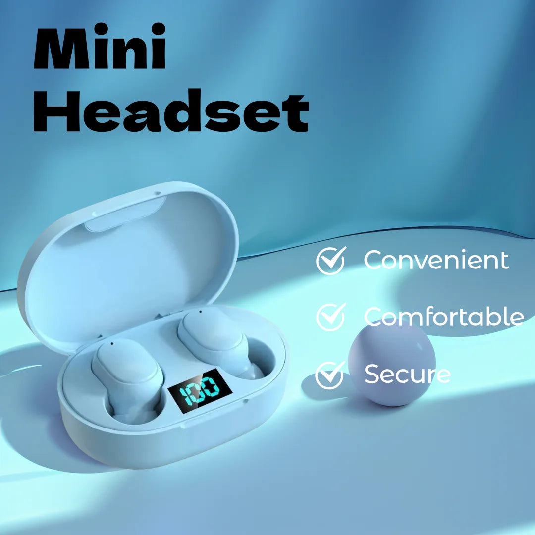 True Wireless Sport Bluetooth Earbuds with Noise Cancelling and Built-in Mic