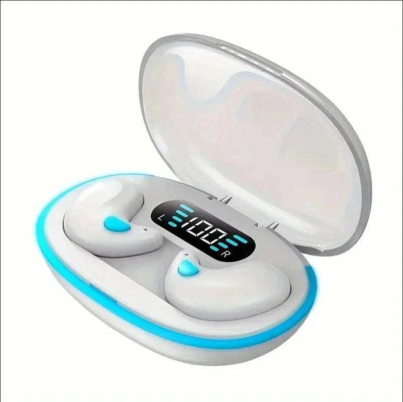 X55 Sleeping Wireless Mini Earbuds – TWS Bluetooth, Stereo, Hidden Design, Mic for HD Calls, Sport Use