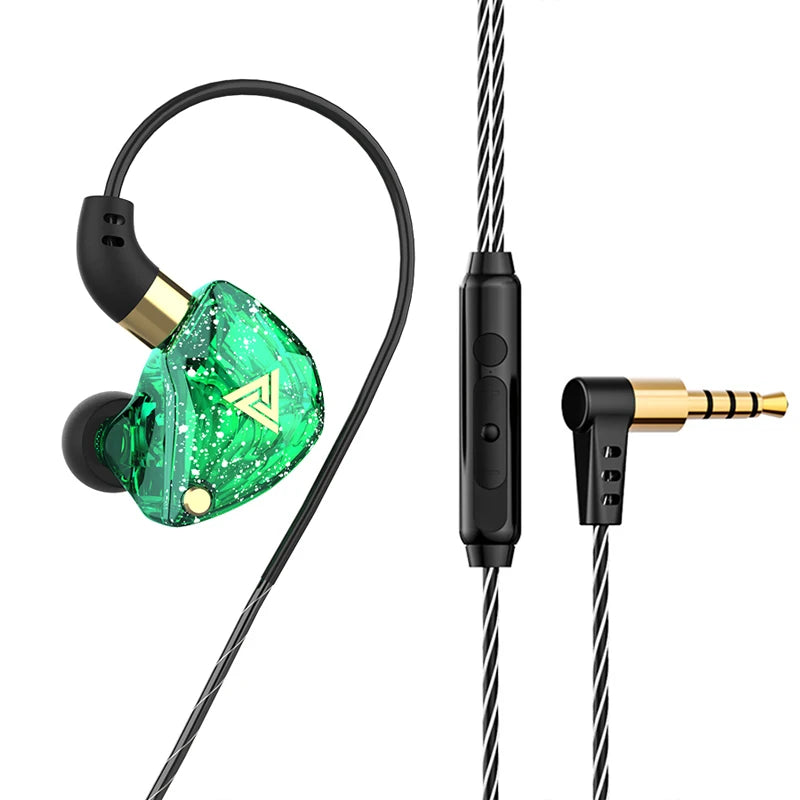 Wired In-Ear Earphones with Microphone, Hi‑Fi Bass and Noise Cancelling for Sport and Gaming