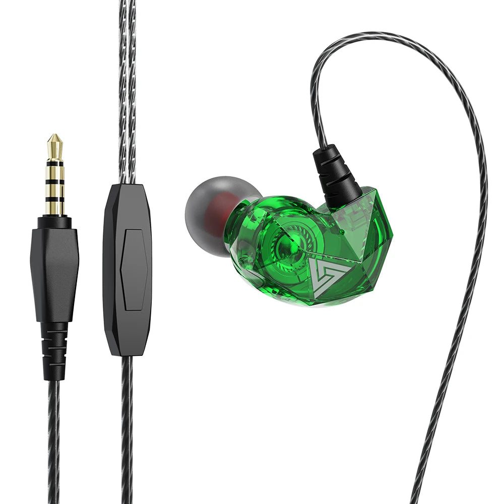 Copper‑Driver Wired In‑Ear Earphones with 3.5 mm Plug and Mic