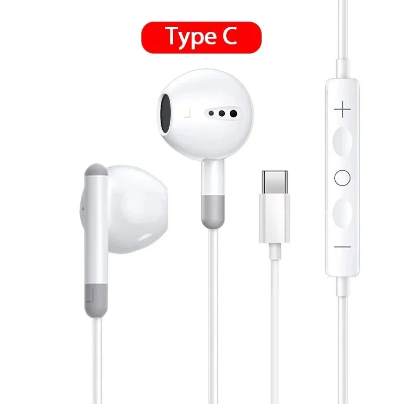 Wired In-Ear Earbuds with 3.5mm Plug – Compatible with iPhone 12‑15, Samsung and Xiaomi