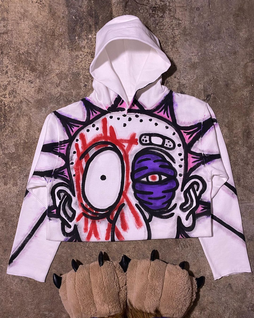 Casual Graphic Print Oversized Long Sleeve Hoodie