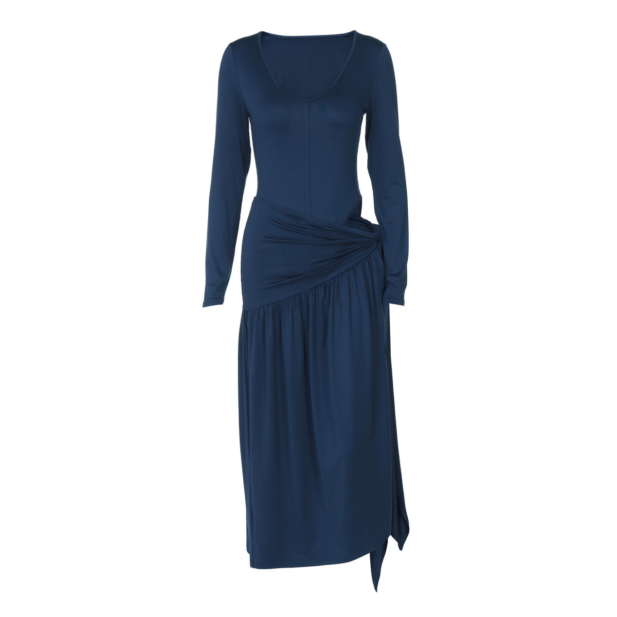 Women's Sexy Long-Sleeve Lace-Up Jumpsuit