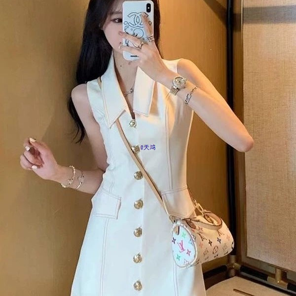Petite Style Chic Sleeveless Mini Dress