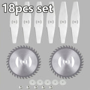 9-18 Piece Universal Lawn Mower Blade Set for Weed and Road Cleaning