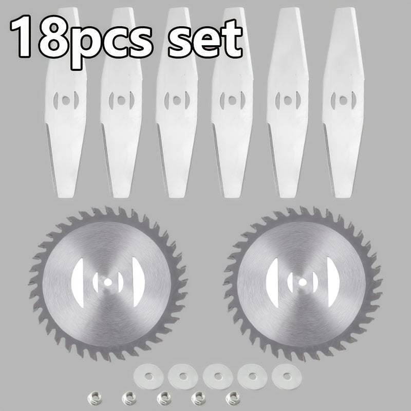 9-18 Piece Universal Lawn Mower Blade Set for Weed and Road Cleaning