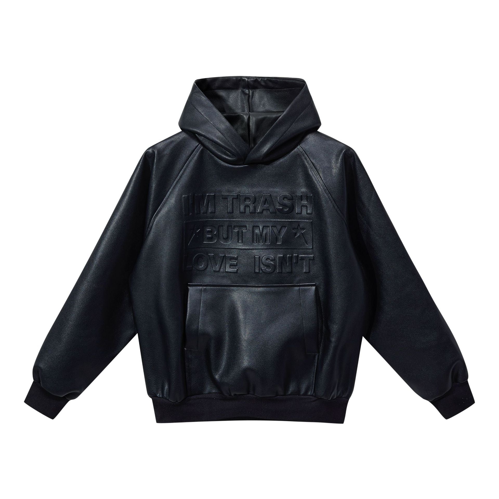 Men's Embossed Letter Streetwear Sweater