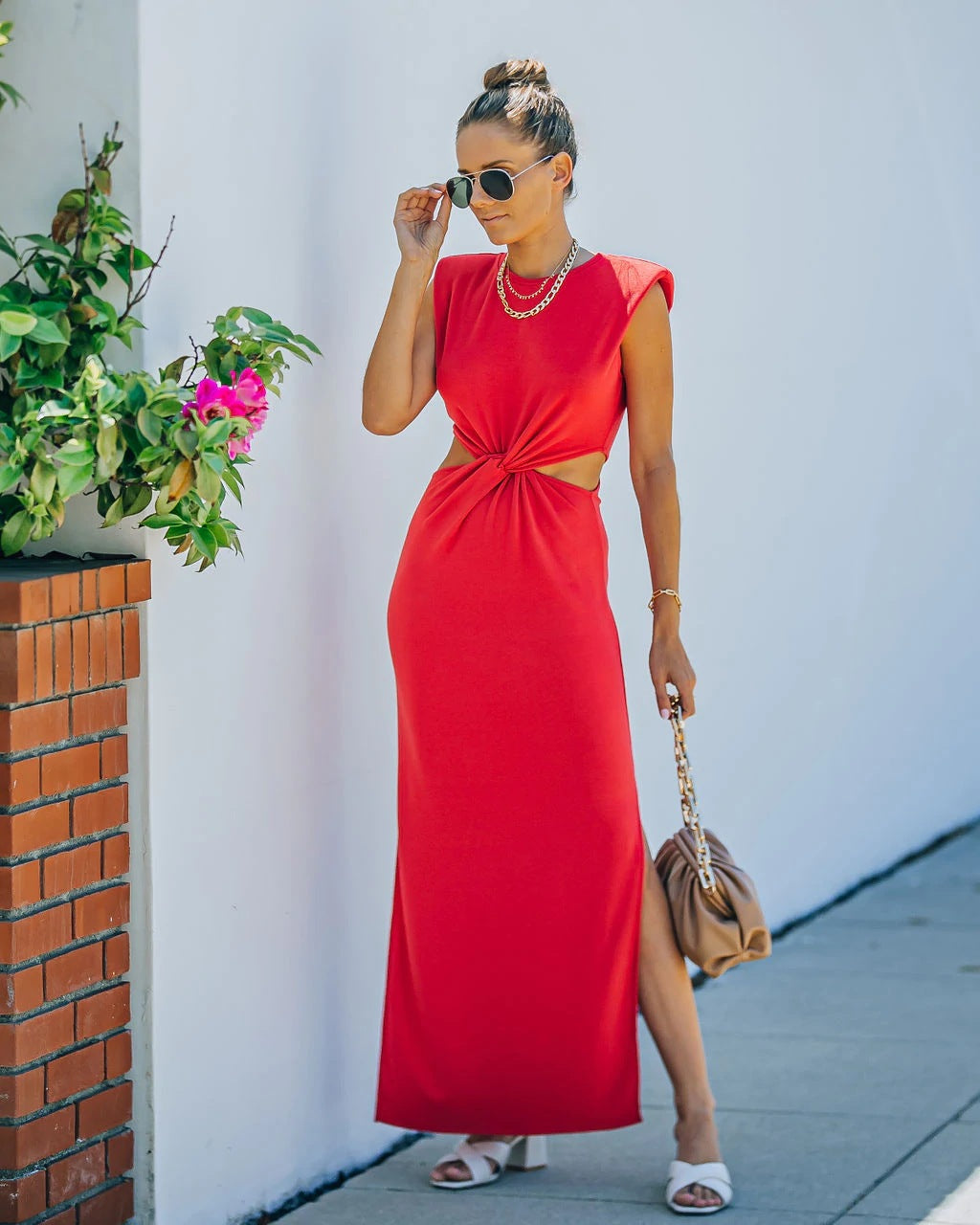 Womens Hollow-out Chic and Elegant Casual Dress