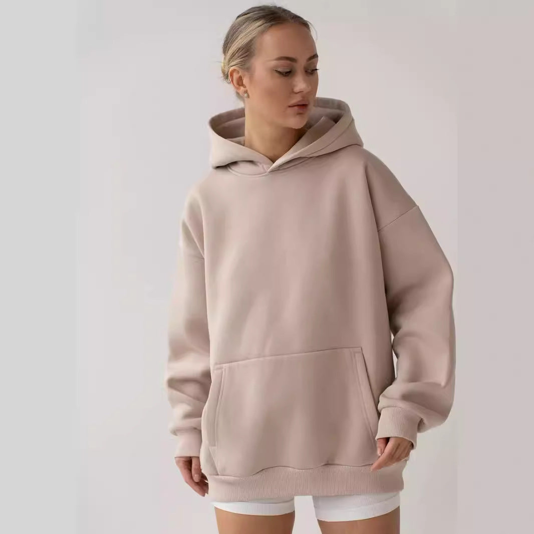 Women's Cozy Long-Sleeve Hooded Sweatshirt