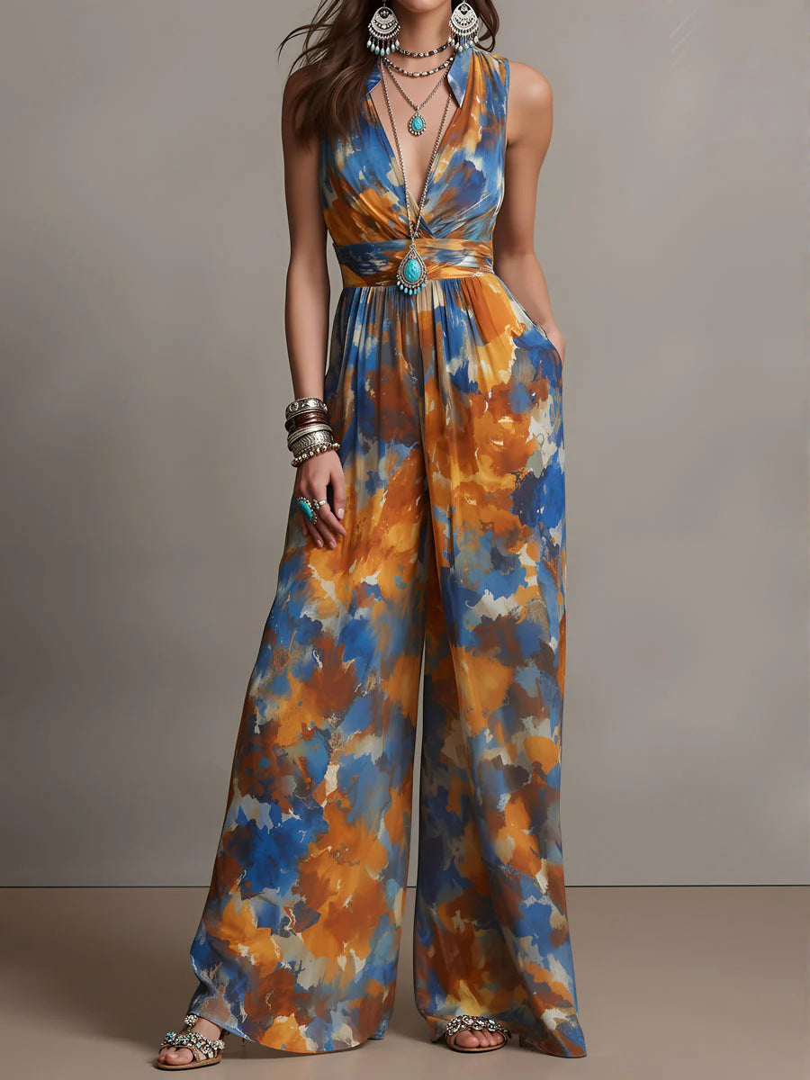 Womens New Fashion Waist-Cinching Jumpsuit